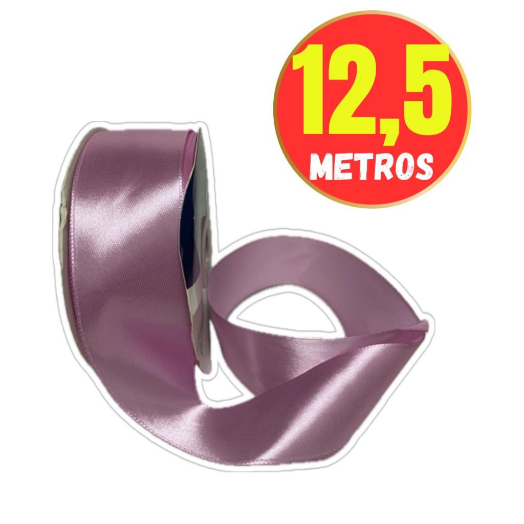 12,50 MT Fita de Cetim SIMPLES N°9 (38mm)