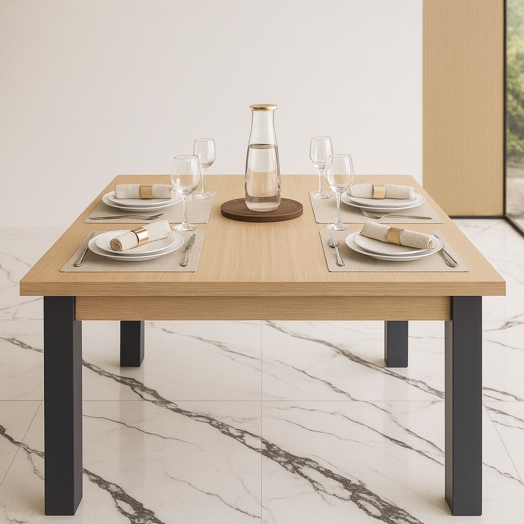 Mesa Retangular Para Sala de Jantar Design Moderno