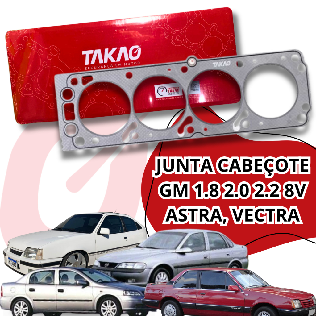 Junta Cabeçote Gm Kadett 1989 A 1998 1.8 2.0 8v Takao em Oferta na Shopee
