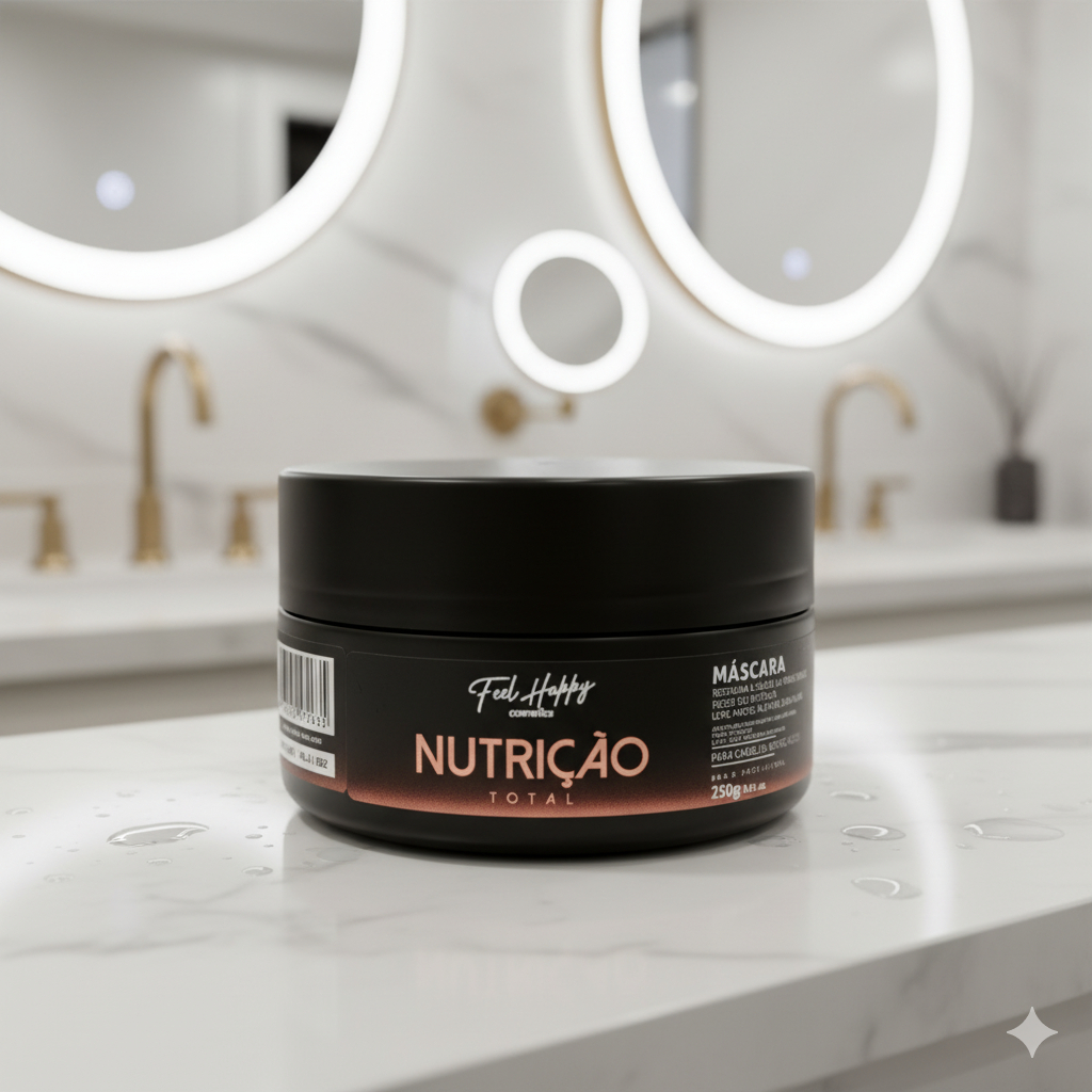 Máscara Capilar Nutrição Brilho 250gr Feel Happy