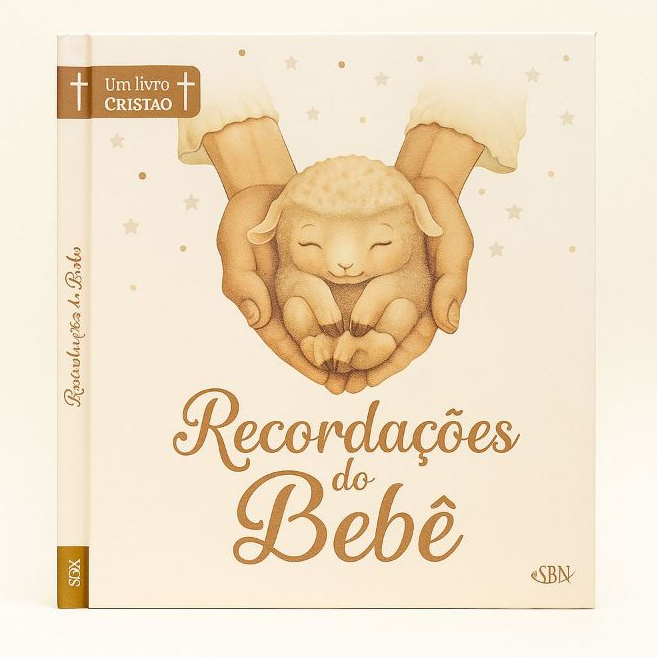 Livro Recordações do Bebê – Álbum de Memórias Cristão | Lembranças e Momentos Especiais em Oferta na Shopee