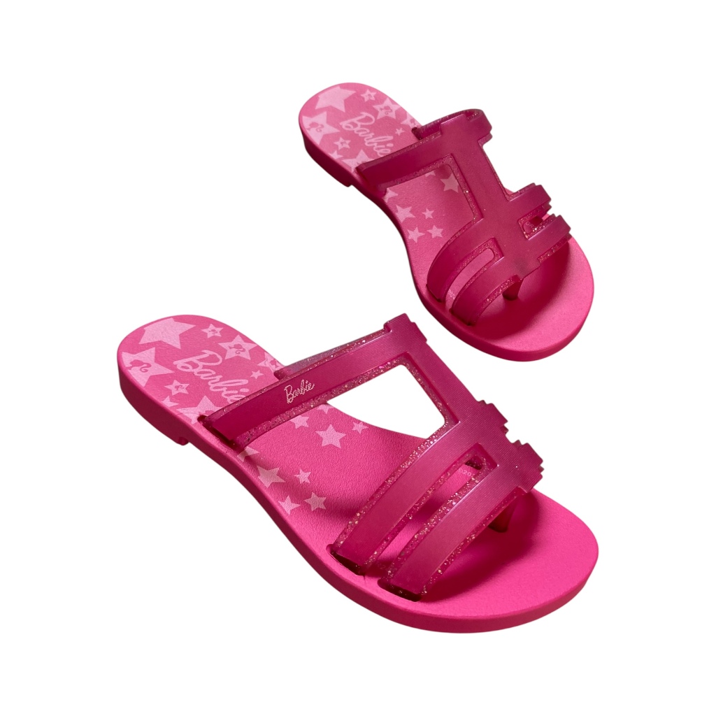 Rasteirinha Chinelo Barbie Infantil Grendene Kids
