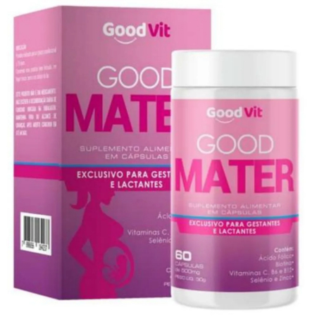 VITAMINA PARA GESTANTES E LACTANTES GOOD MATER 60 CÁPSULAS em Oferta na Shopee