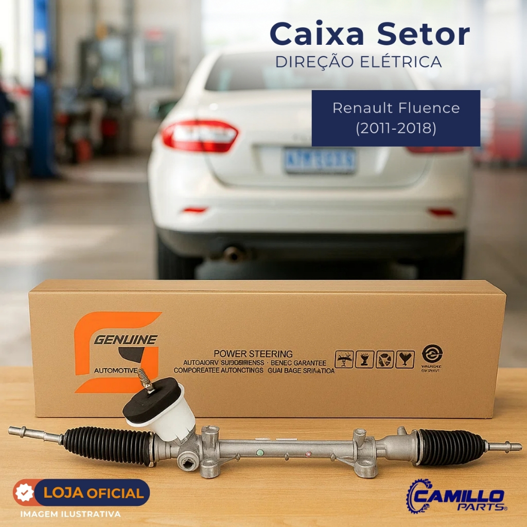 Caixa Setor Direção Mecânica Coluna Elétrica Renault Fluence 2011 A 2018