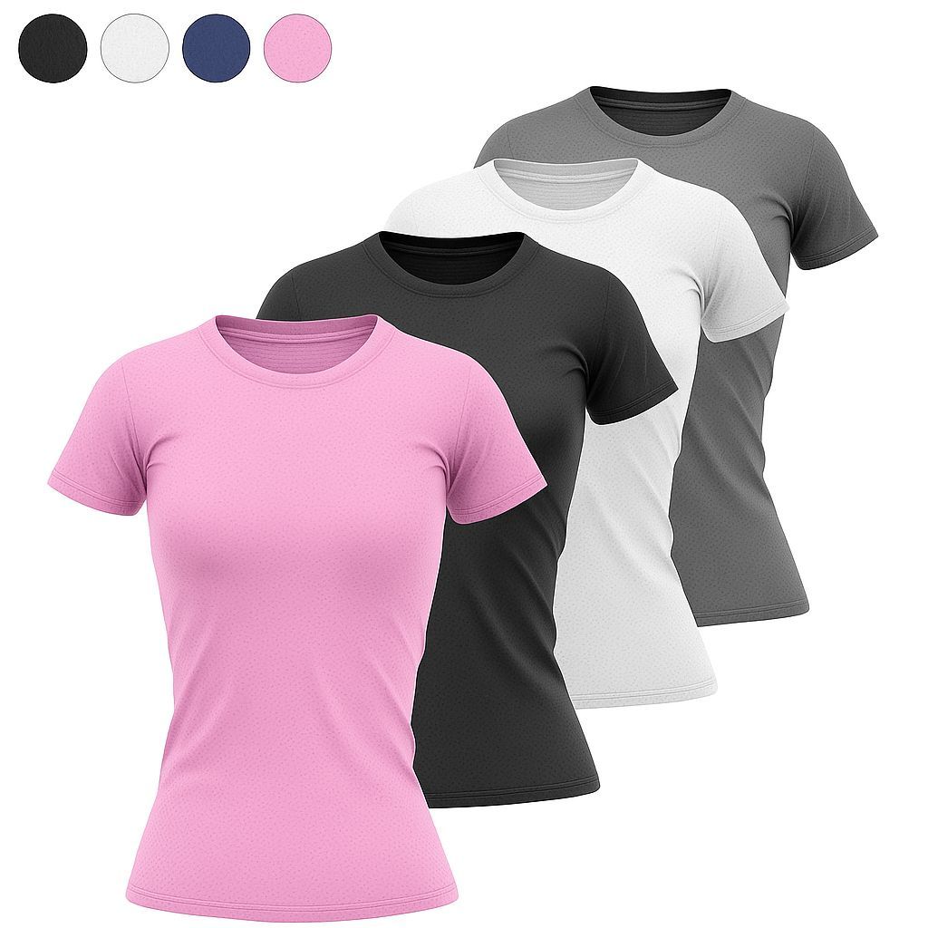 Kit 2 Camisa Dry Fit Feminina Academia Corrida P ao GG -  Secagem Rápida em Oferta na Shopee