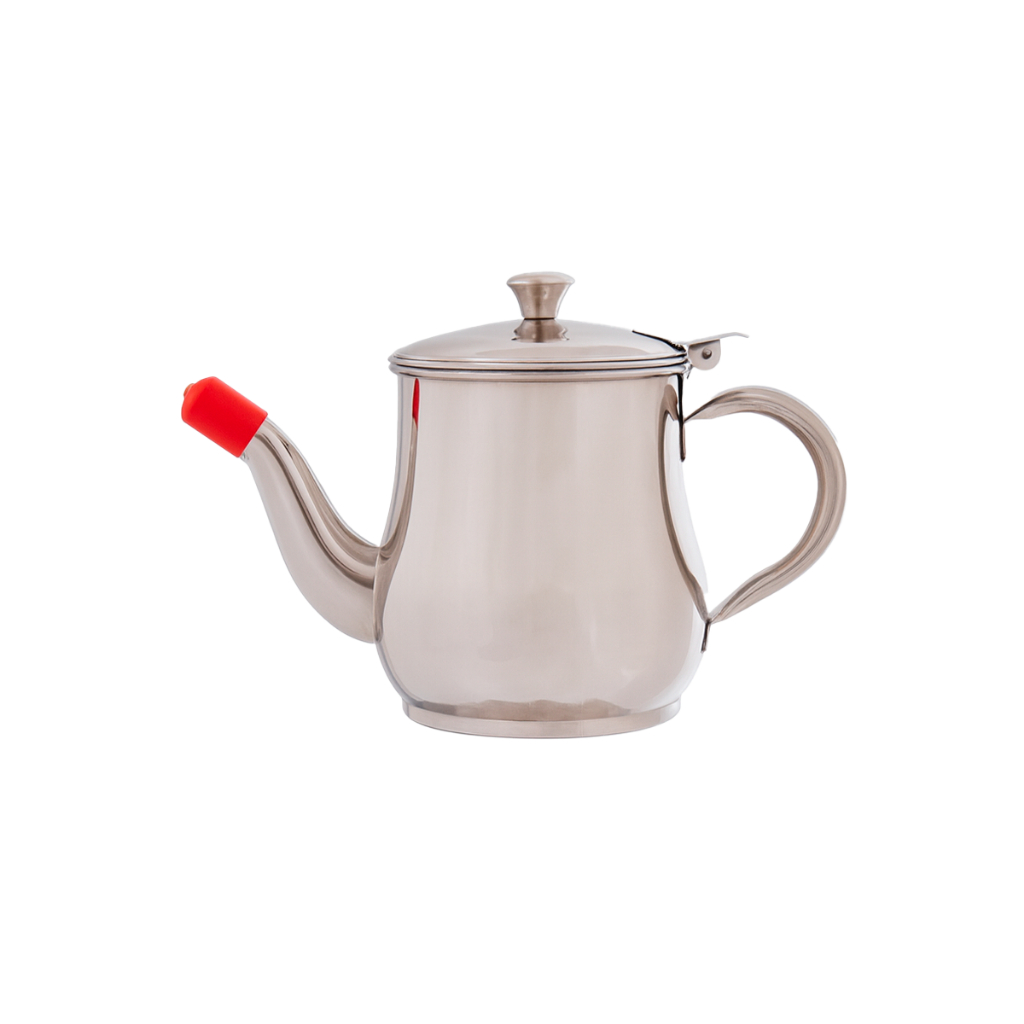 Bule de Chá Chaleira Com Filtro Em Inox 400ml Cozinha