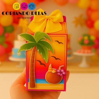 Pronta Entrega - 10 Caixas Milk Tamanho Grande Festa de Aniversário -  Lembrancinha Tardezinha Verão Pink e Laranja em Oferta na Shopee