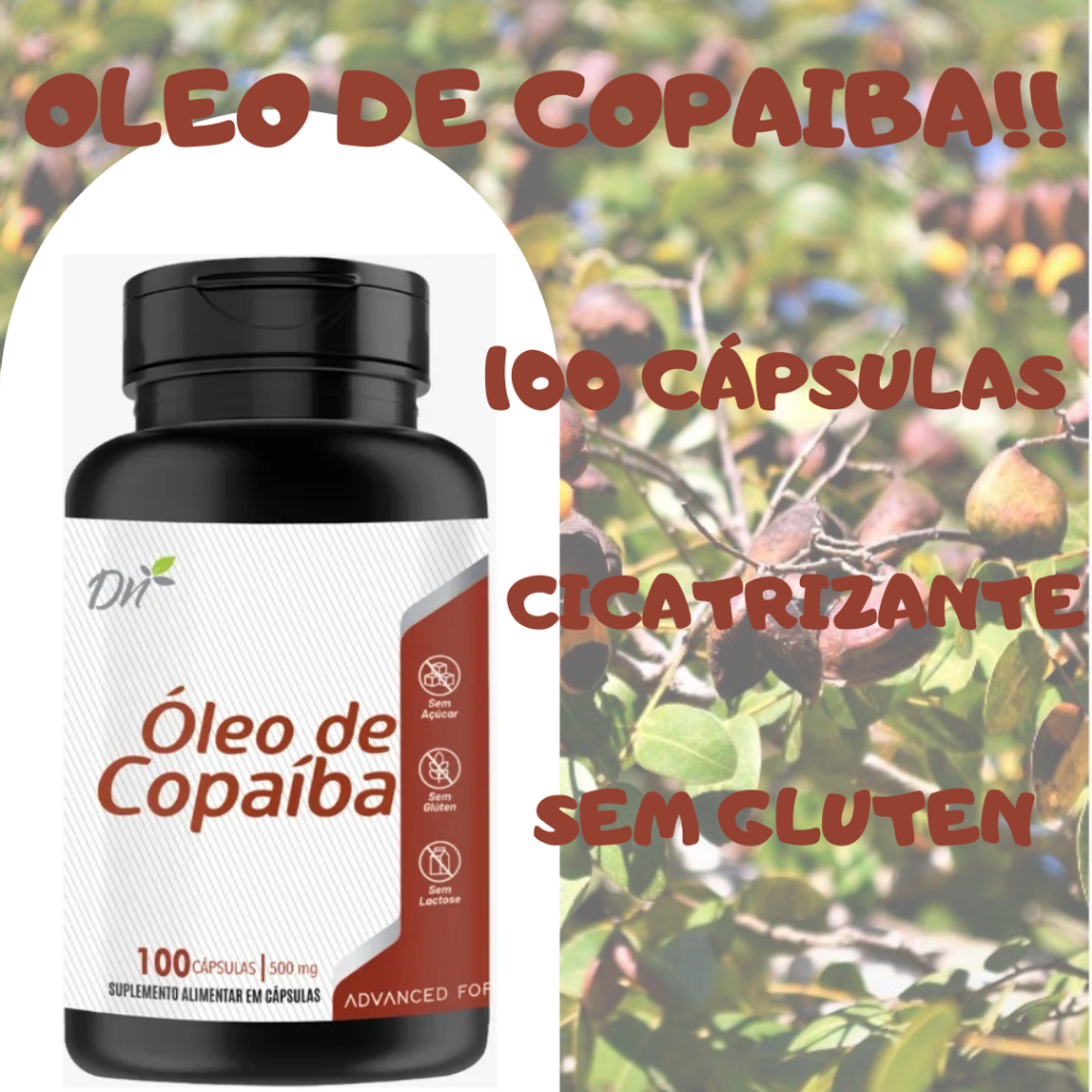 Óleo De Copaíba 100% Natural 100 Capsulas