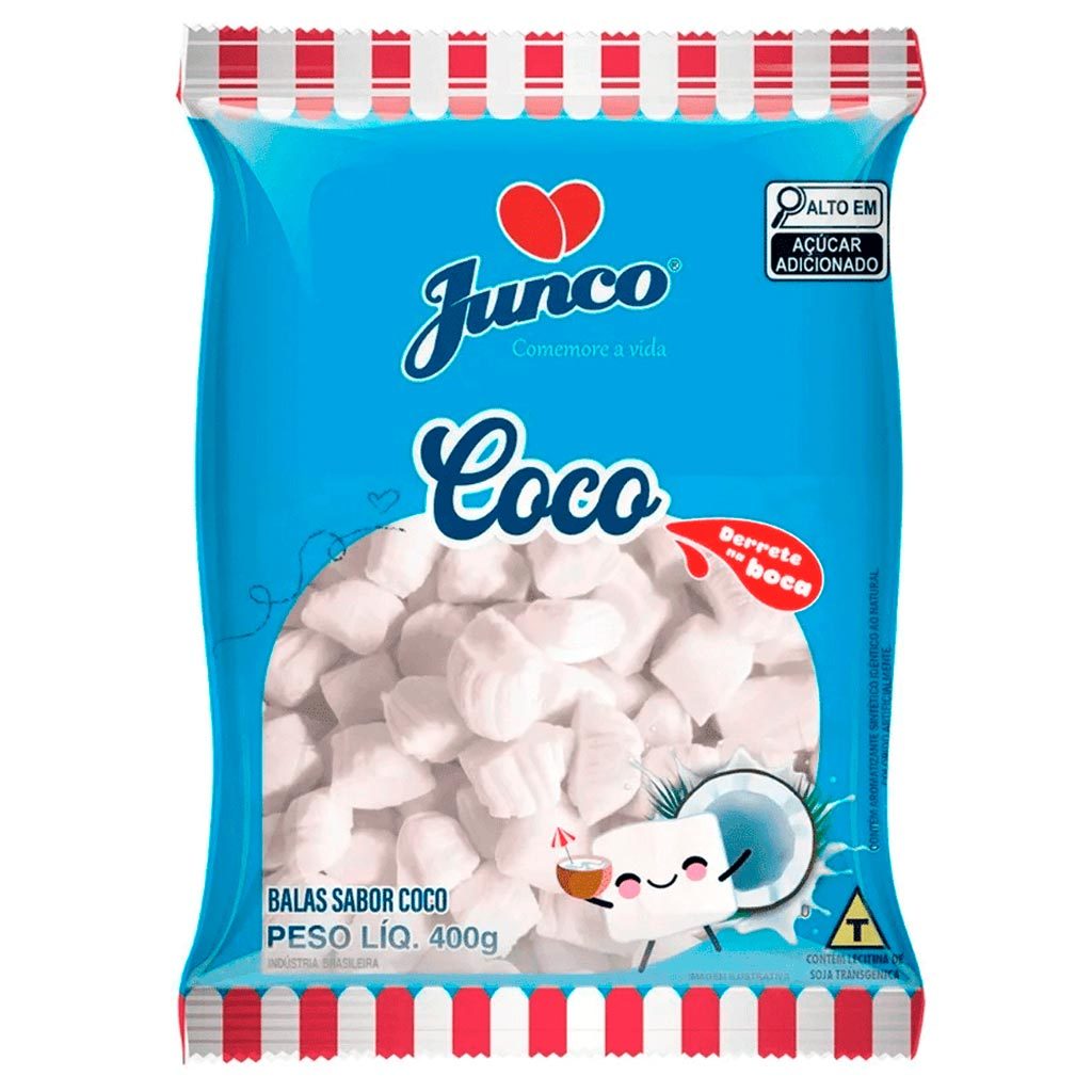 Bala de Coco Original 400g Unidade - Junco