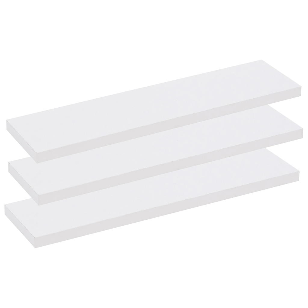 Kit 3x Prateleira de Madeira Com Suporte Invisivel Reta 20x60cm 10x60cm 10x40cm 15mm Espessura em Oferta na Shopee