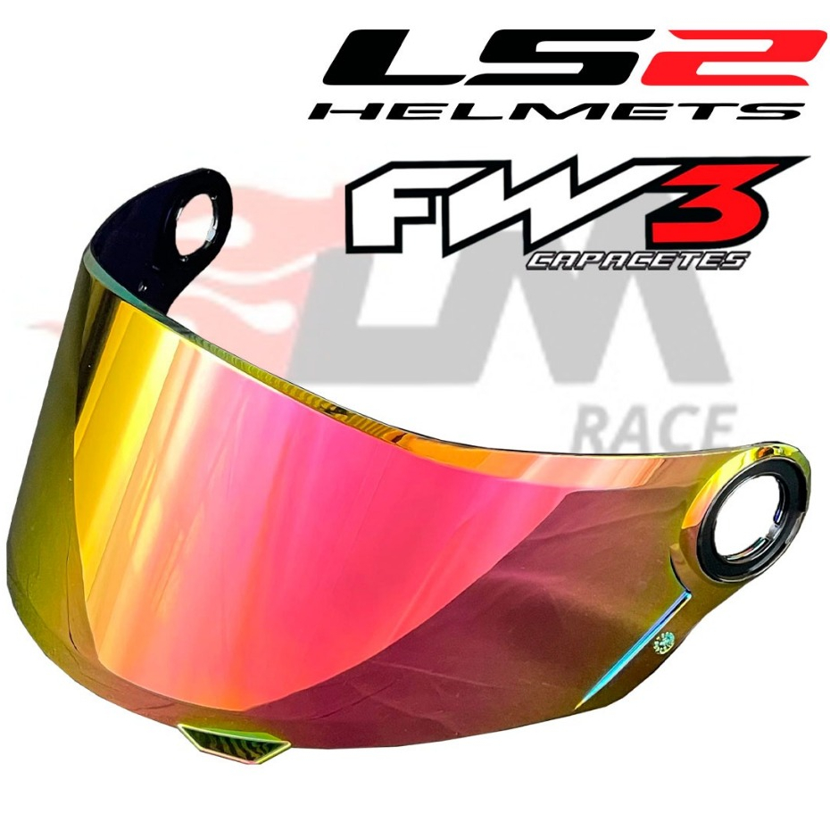 Viseira Capacete Ls2 Fw3 Revo Pink Rosa Modelos FF358 FF396 FF392 FW3 GT GTN GTX GT2 Nova em Oferta na Shopee