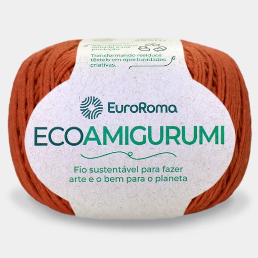Linha Ecoamigurumi 254 Metros 516 TEX Fio Algodão Euroroma Amigurumi Crochê Tricô Boneco Biquínis