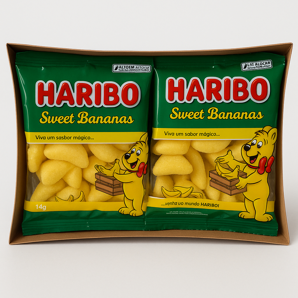 Sweet Bananas 168G 12UN - Haribo em Oferta na Shopee