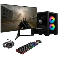 PC Gamer BluePC FRAG, AMD Ryzen 5 5500, RX 6600 8GB, B450, 16GB, SSD 512GB, Monitor 23"- PGBP-FRA218