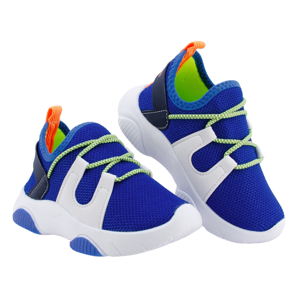 Tenis Infantil Pé com Pé Menino Calce Fácil Escolar Marinho com Elastico em Oferta na Shopee