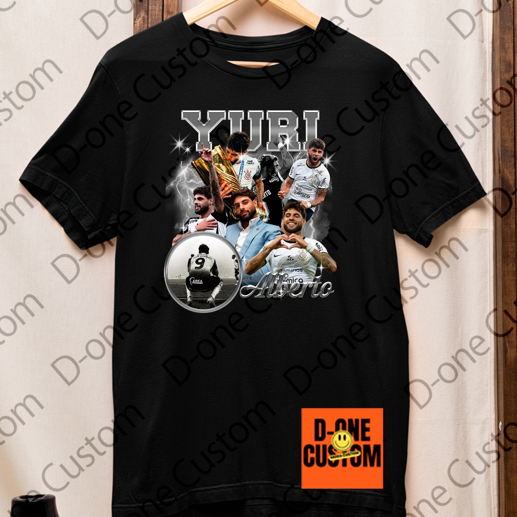 Camisa Camiseta Yuri Alberto Jogador Corinthians Artilheiro Futebol Brasileiro Esporte Cultura
