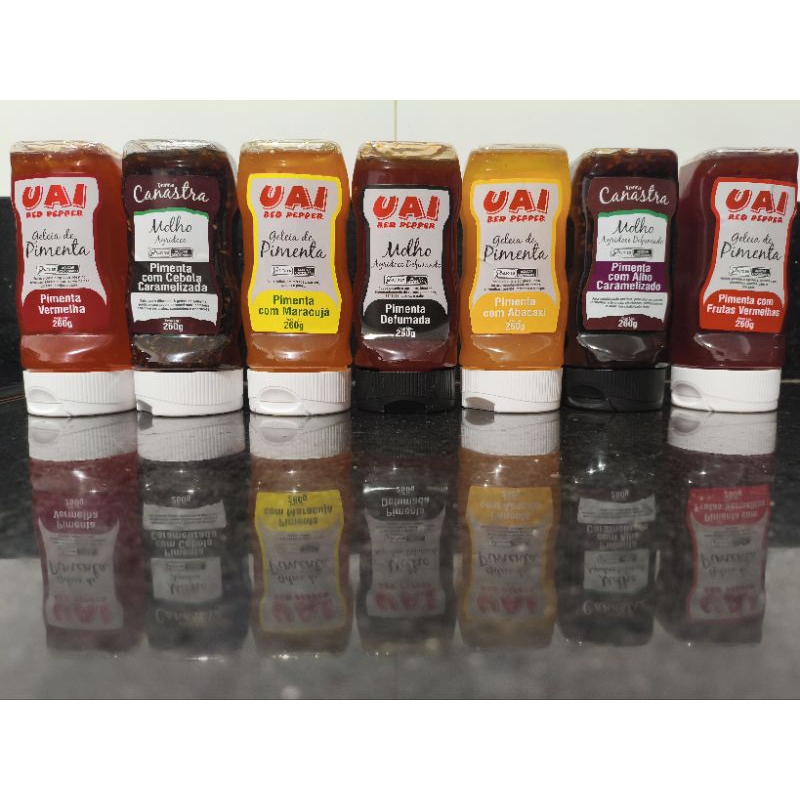 geleias de pimenta agridoce uai/terra canastra