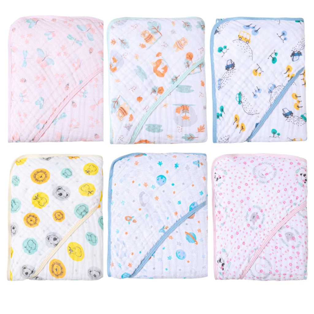 TOALHA DE BANHO FRALDA SOFT COM CAPUZ PARA BEBÊ OU KIT COM 2 OU 3 TOALHAS em Oferta na Shopee