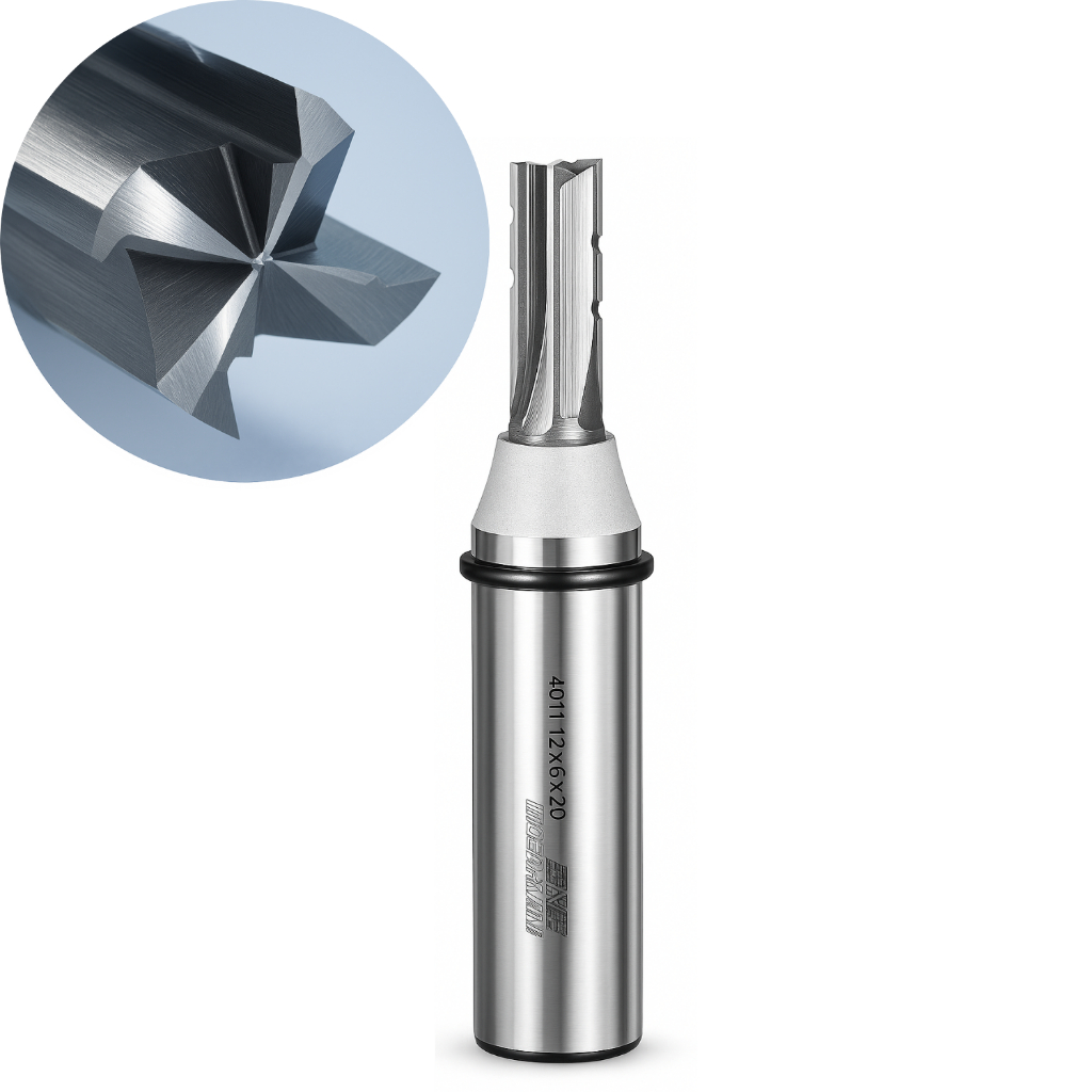 Fresa Tct 4 Cortes 6mm - 12,7x22mm - Router Cnc (1 UNT )