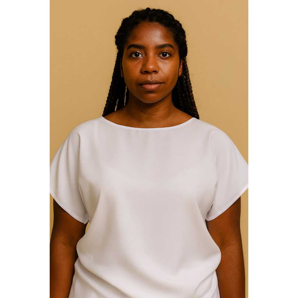 Roupa Feminina Bata Camisu Umbanda Candomblé Branca