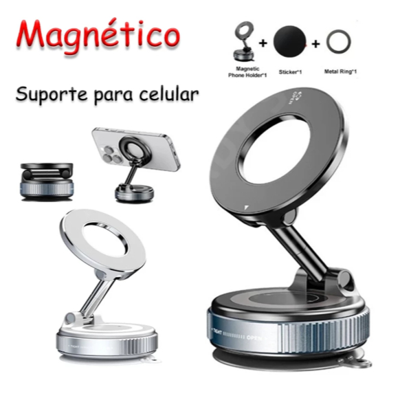 360 °Suporte Magnético Forte Para Telefone Carro Design Dobrável Vácuo Ajustável/Mesa/Uso Universal