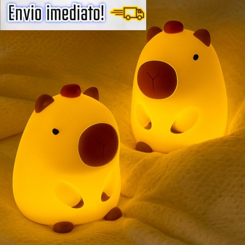 Luminária Capivara Luz Noturna/ luz fofa LED Luz Noturna Para Dormir💤