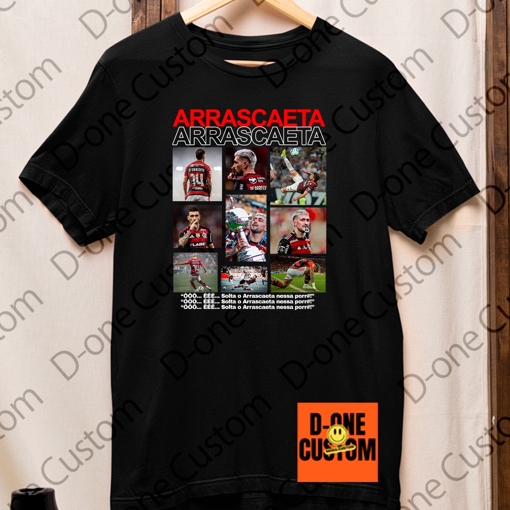 Camisa Camiseta Arrascaeta ÔÔÔ ÊÊÊ Solta O Arrascaeta Peita Confortável Casual Logo Ídolo Futebol