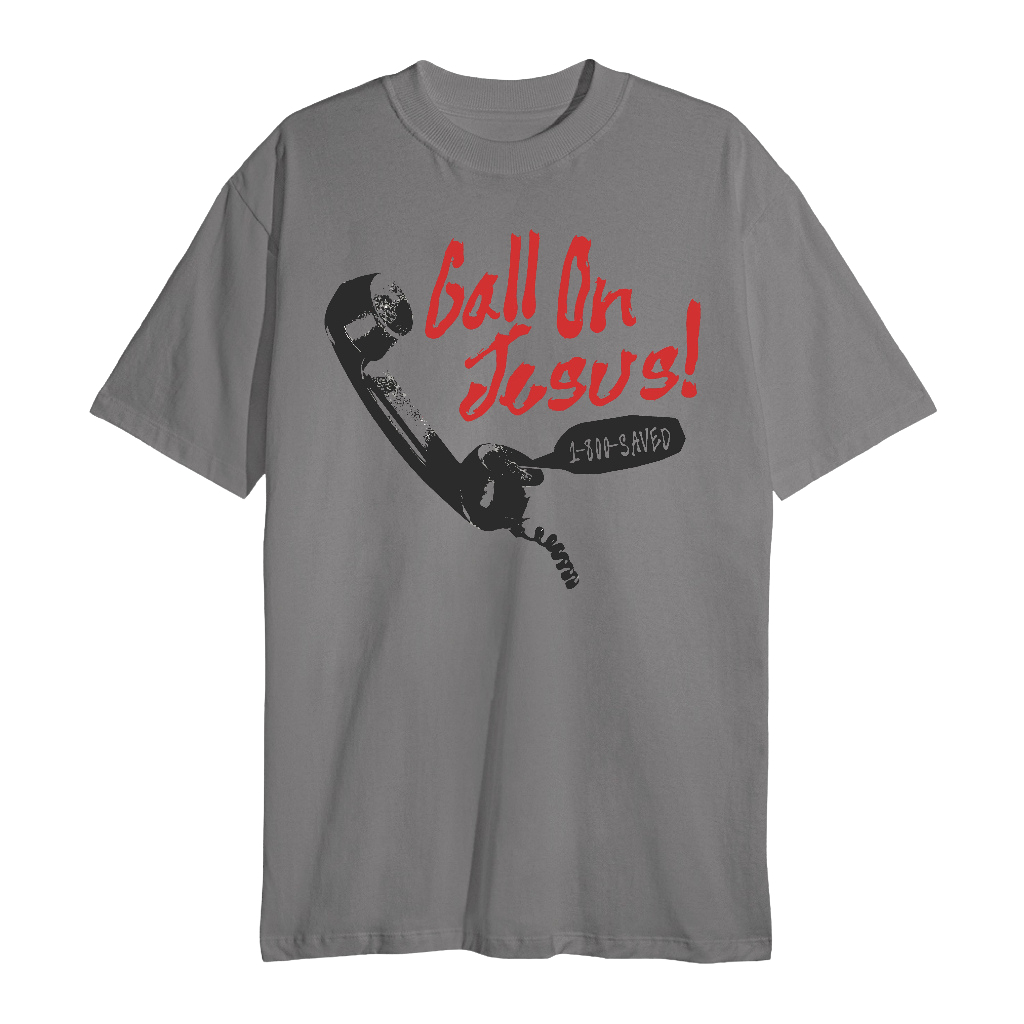 Camiseta Streetwear Religiosa Call On Jesus Unissex Oversized