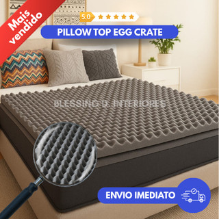 Pillow Top Massageador Colchonete Caixa De Ovo Casca Anti-escaras 6 cm