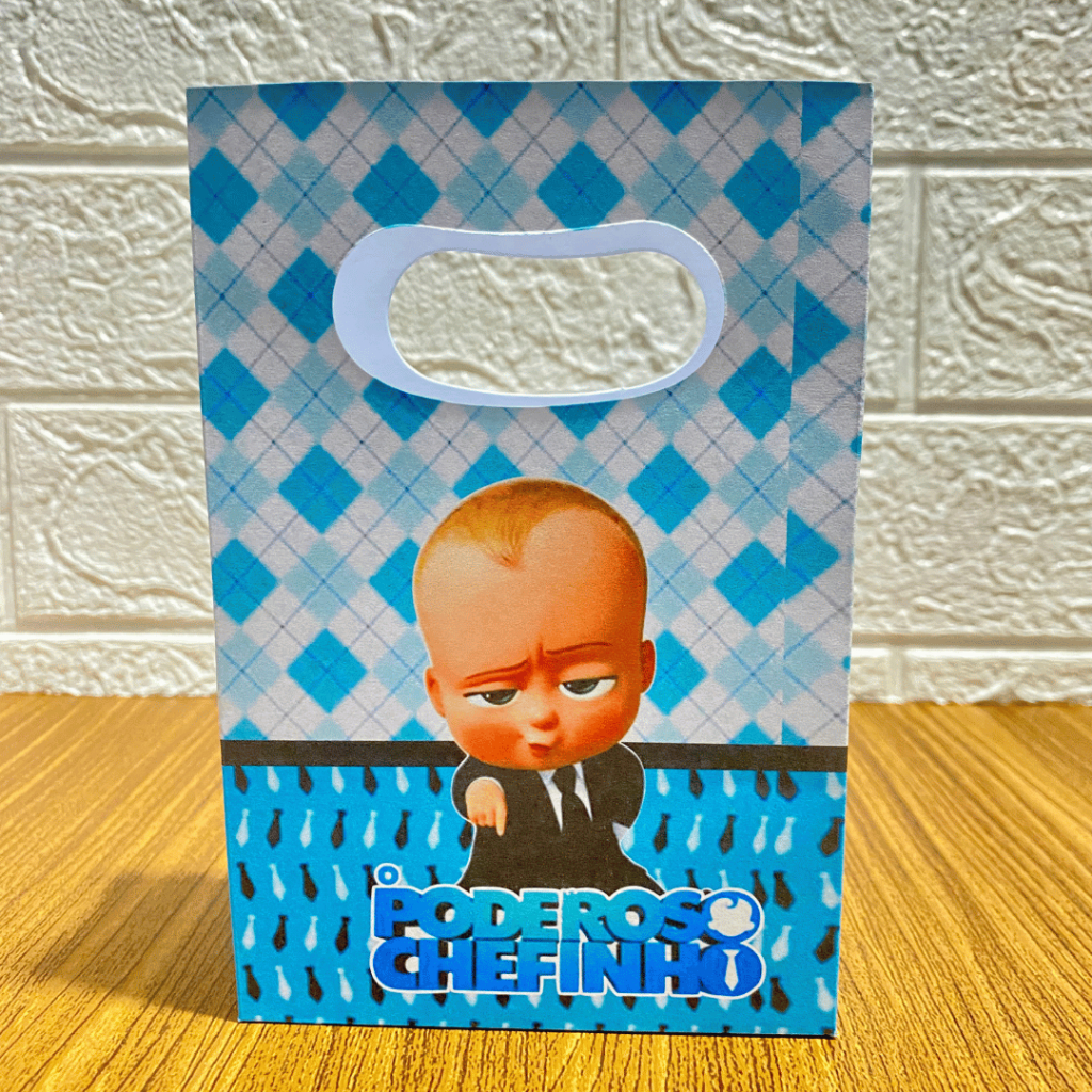 PEGUE E MONTE MINI SACOLINHA PERSONALIZADA para Festas Aniversários Lembrançinhas O PODEROSO CHEFINHO-ENVIO IMEDIATO!