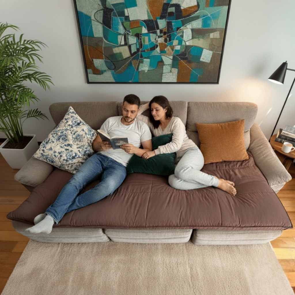 Pillow Top Protetor Sofá Retrátil e Reclinável Flat 10cm Altura Dupla face Lavável em Máquina em Oferta na Shopee