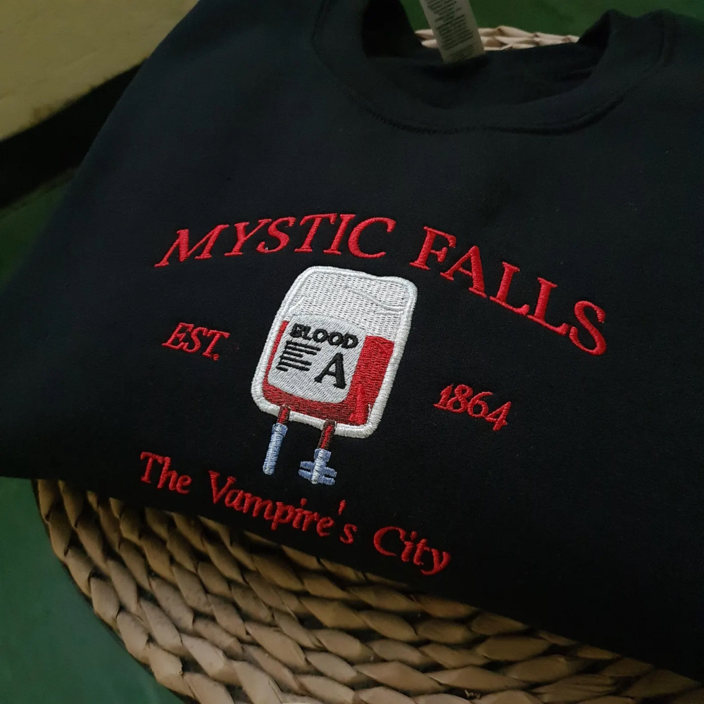 Moletom bordado The Vampire Diaries Bolsa de Sangue