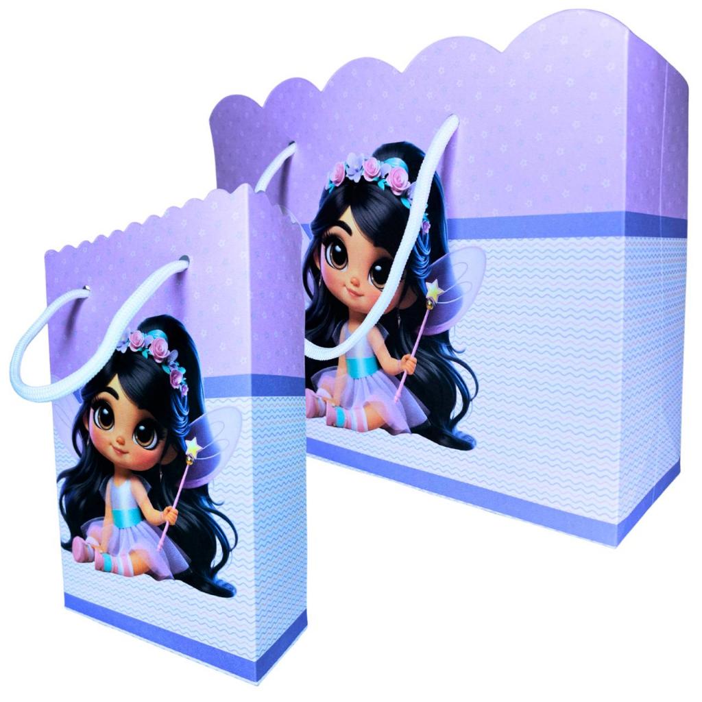 Sacolinha Personalizada Fadas Sacolinhas para Lembrancinha de Aniversário Infantil Sacolas Fadas Encantadas Bolsa