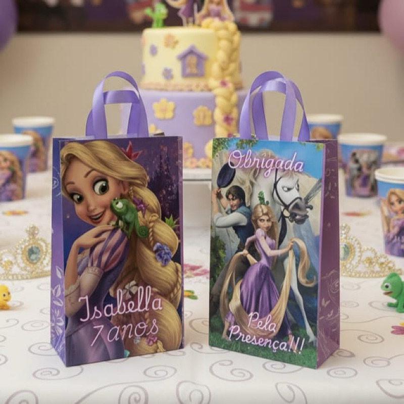 Lembrancinhas sacolinhas personalizadas Enrolados