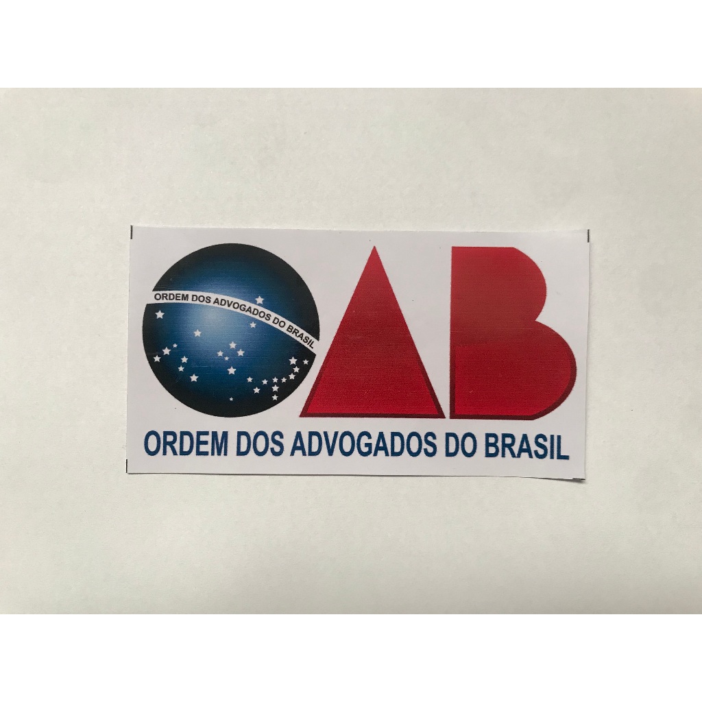 Adesivo OAB para uso Externo para colocar no carro