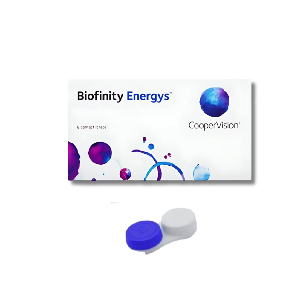 Lente De Contato Biofinity® Energys Incolor Com Grau + Estojo