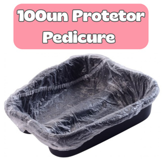 Kit 100UN Protetor Plástico Bacia PEDICURE para Salão de Beleza Clinica de Estética Higipratic em Oferta na Shopee
