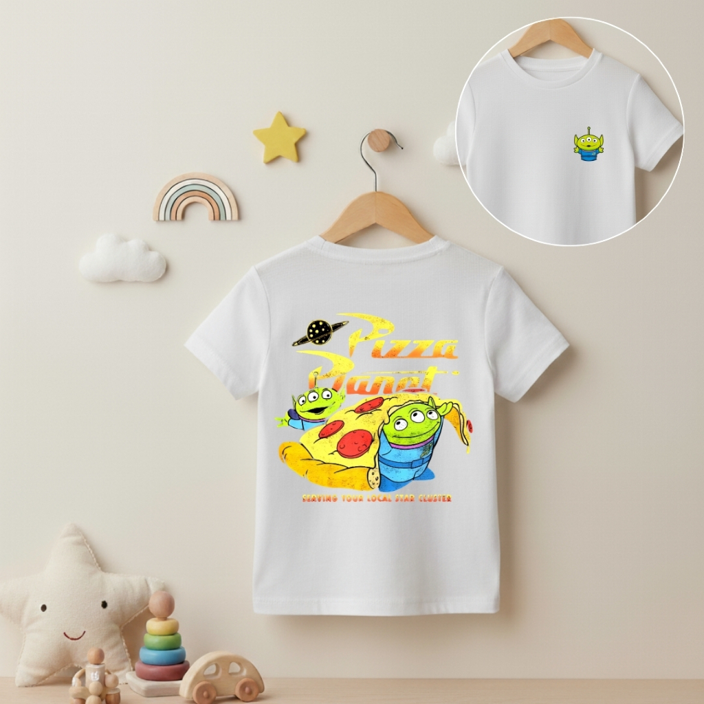 Camiseta Infantil Criativa Astronauta Cowboy Brinquedos | Algodão Macio | Presente Dia das Crianças