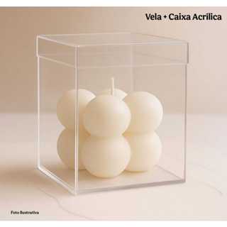 40 Velas Lembrancinha Mini Bubble 35g Vela Aromática Cera de Soja/Coco/Palma - Cor Cru em Oferta na Shopee