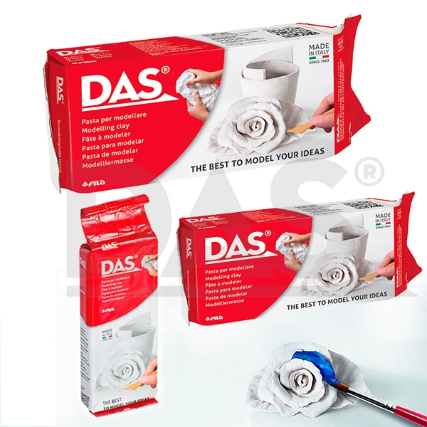 Massa De Modelar  DAS - BRANCA Escultura Cerâmica Fria em Oferta na Shopee