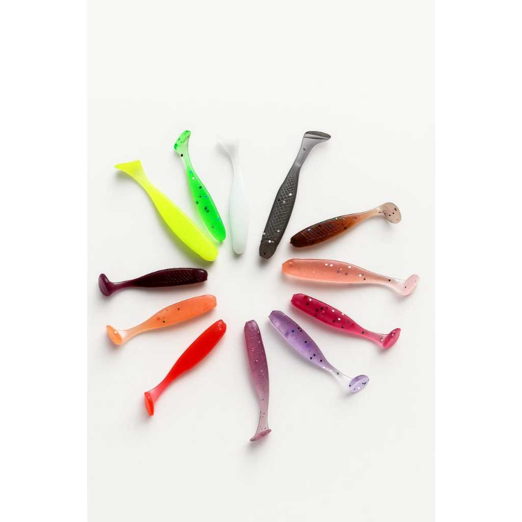 isca shad artificial 5 CM 10 unidades pesca tucunaré,robalo,corvina e.t.c... em Oferta na Shopee