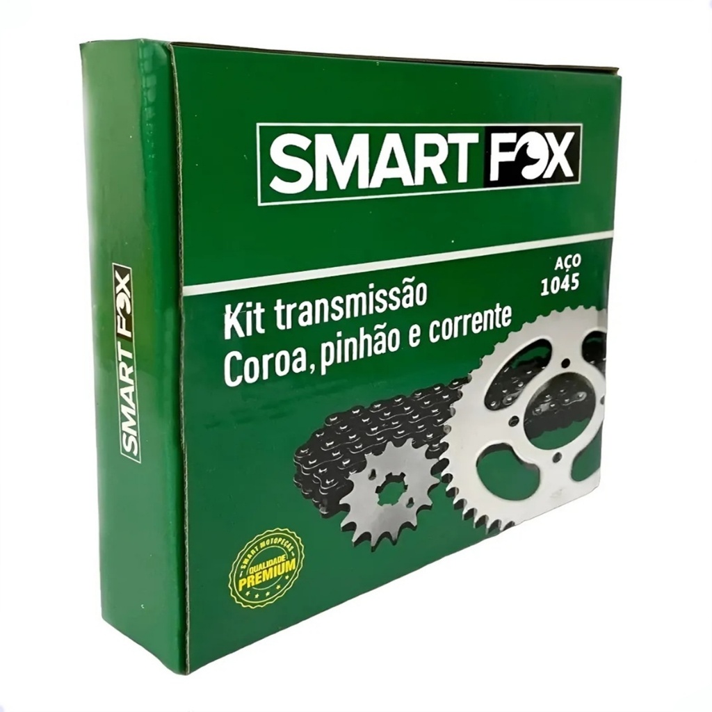 Kit Relação Completo Com Retentor Fazer FZ 250 ABS 2018 Até 2025 ( Aço 1045 )