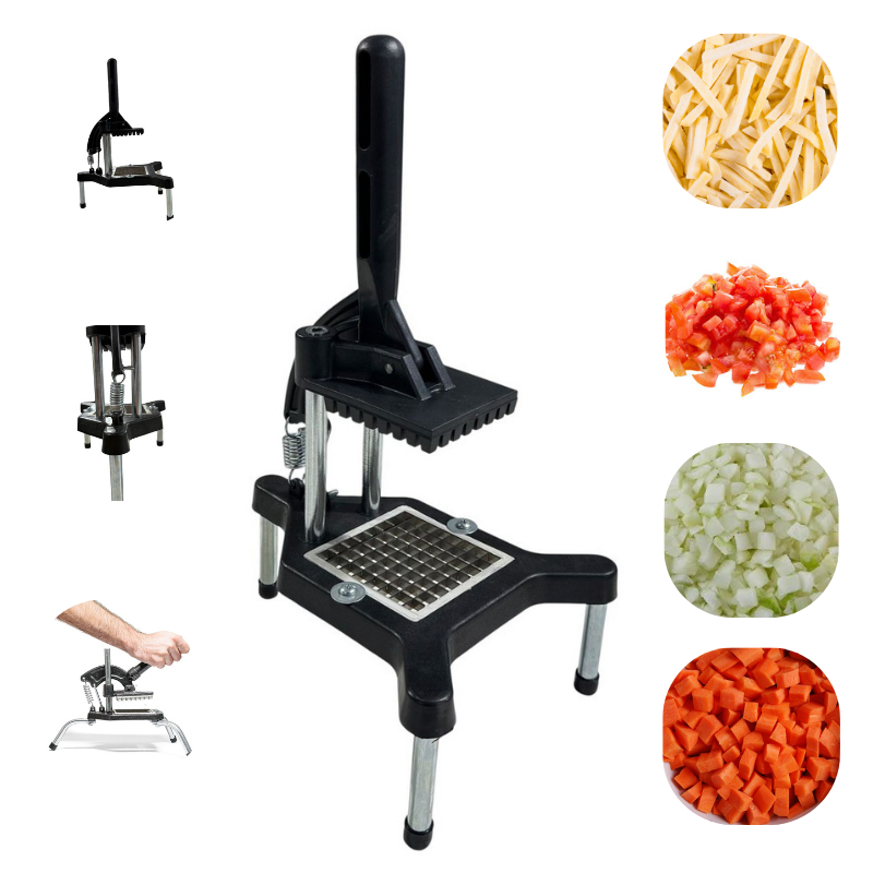 Picador Fatiador Cortador de Legumes Batata Palito Pimentão Cenoura Frutas Cebola Profissional