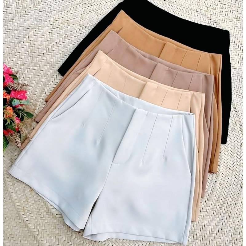 SHORT ZARA ALFAIATARIA FEMININO SOCIAL CINTURA ALTA em Oferta na Shopee