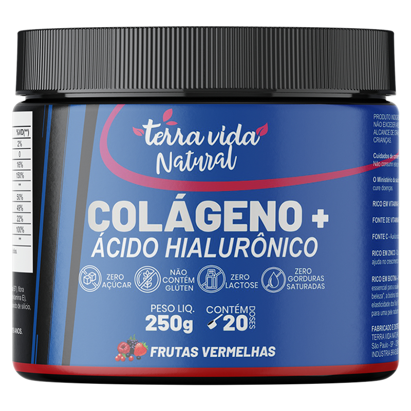Colágeno Com Ácido Hialuronico Matéria Prima Importada com 250g - Mega Oferta em Oferta na Shopee
