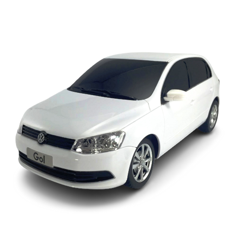 Carro convencional de controle remoto CKS Toys Gol Volkswagen 1:18 branco