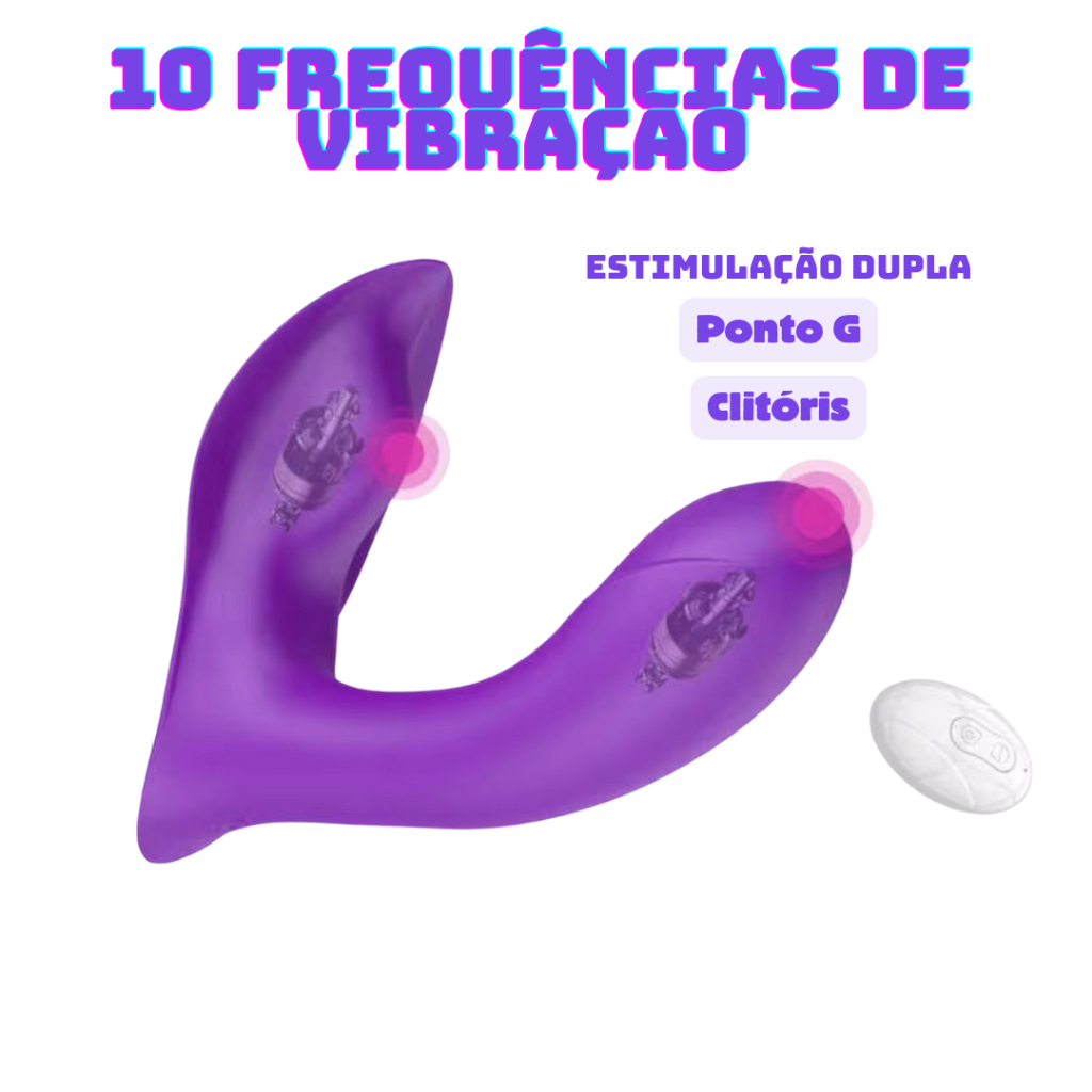 vibrador con controle remoto com estimulaçao ponto g e clitóris prazer máximo sexshop