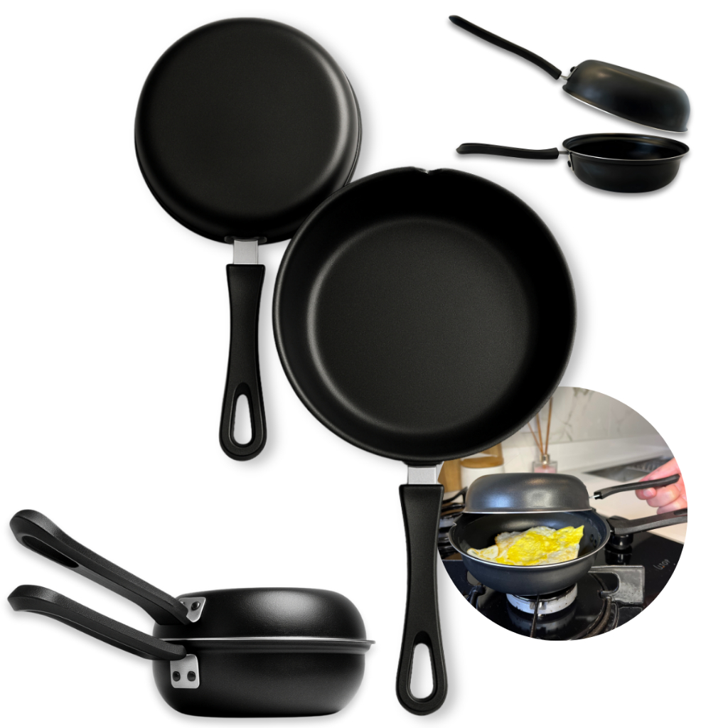 Frigideira Omeleteira Panquequeira Sanduicheira Dupla Antiaderente Teflon Aluminio em Oferta na Shopee