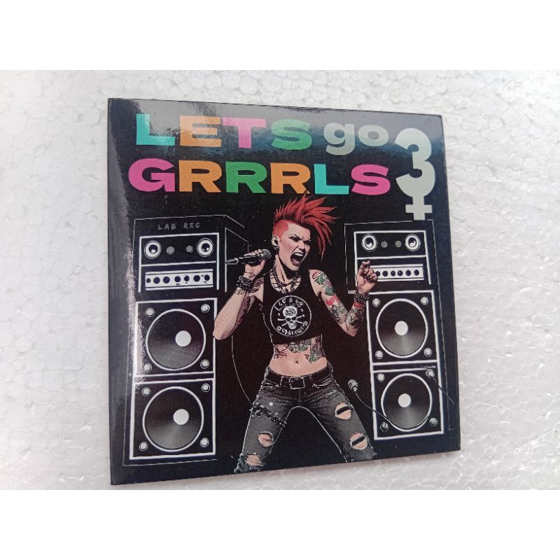 CD coletânea let's go grrrls 3 bandas riot grrl perfeito estado mídia e capa