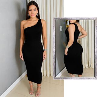 Vestido Feminino Mula Manca Tubinho Nula Manga Midi em Oferta na Shopee